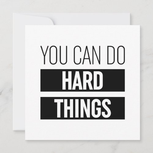 You Can Do Hard Things Holiday Card