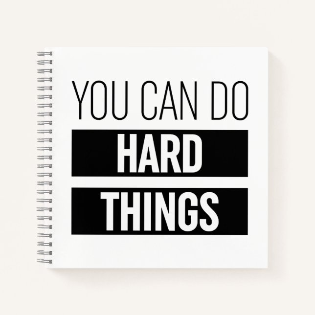 You Can Do Hard Things Notebook (Front)