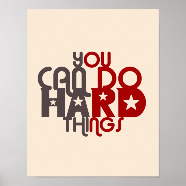 you can do hard things poster (Front)
