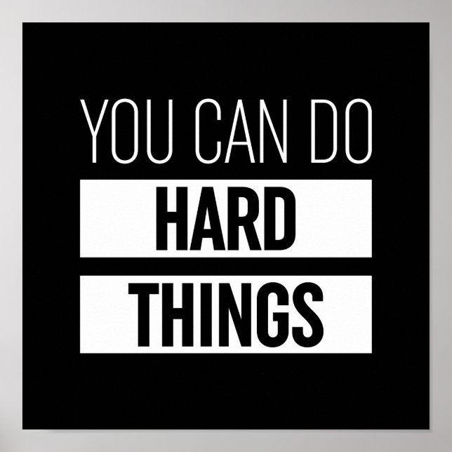 You Can Do Hard Things Poster (Front)