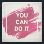 You Can Do It 3 Stone Coaster<br><div class="desc">You Can Do It motivation square acrylic stroke poster. Text lettering of an inspirational saying. Quote Typographical Poster Template vector design.  | Bigstock® - All Rights Reserved.</div>
