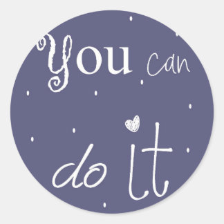 You can do it classic round sticker