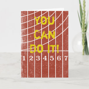 You Can Do It Encouragement Card for Track Runners