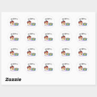 Funny food stickers, Zazzle