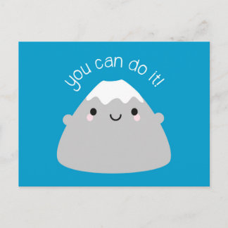 You Can Do It! Kawaii Mt Fuji Postcard