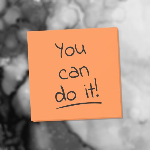 You Can Do It Motivational Positive Post_it Notes