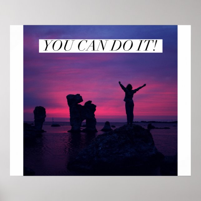 You can do it! - Motivational Poster (Front)