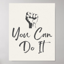 You can do it, motivational quote poster