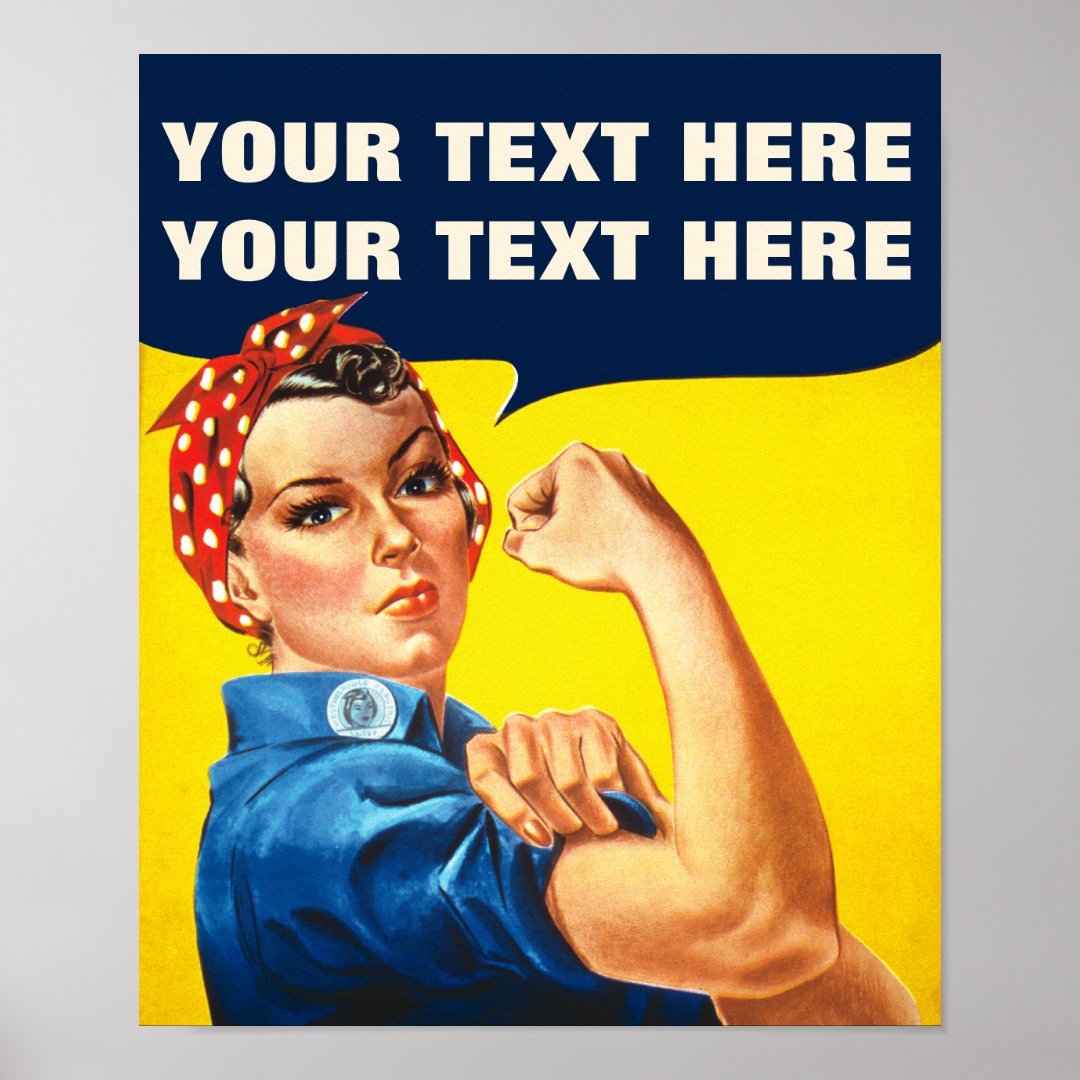 You Can Do It Rosie The Riveter Feminist Poster | Zazzle