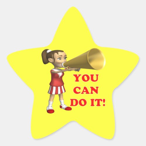 You Can Do It Star Sticker