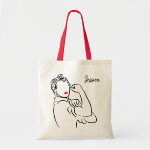 You Can Do It Stylish and Modern Rosie The Riveter Tote Bag