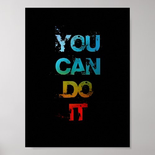 You Can Do It Typography Poster