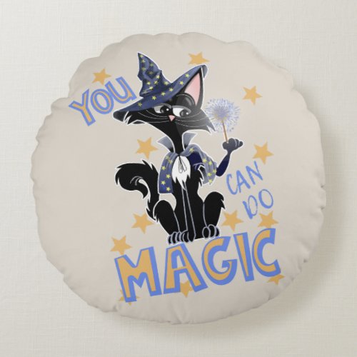 You can do magic cat round pillow