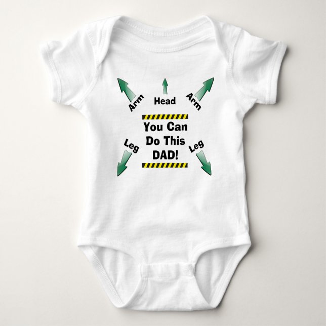 You Can Do This Dad! Baby Bodysuit (Front)