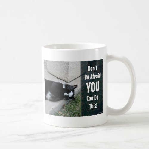 You can DO this fun cat motivational slogan Coffee Mug