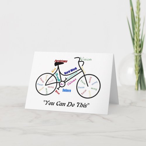 You can do This Motivational Bike Bicycle Cycling Card