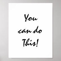 You can do this! poster