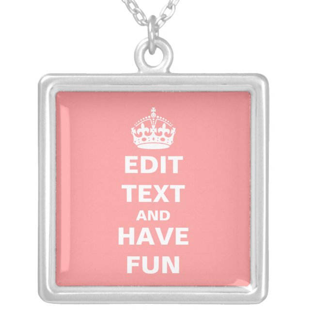 You can edit this text! silver plated necklace (Front)