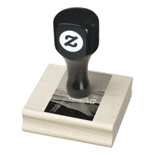 You can erase anything written with this rubber st rubber stamp
