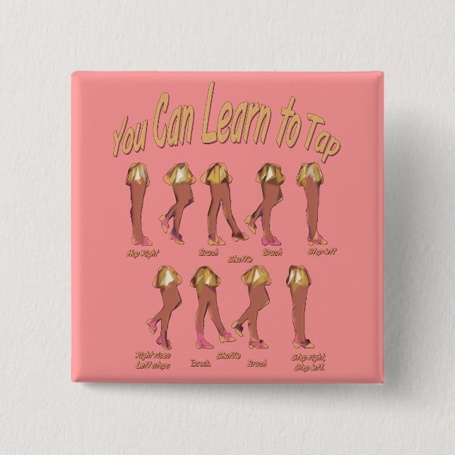 You Can Learn to Tap Pinback Button (Front)