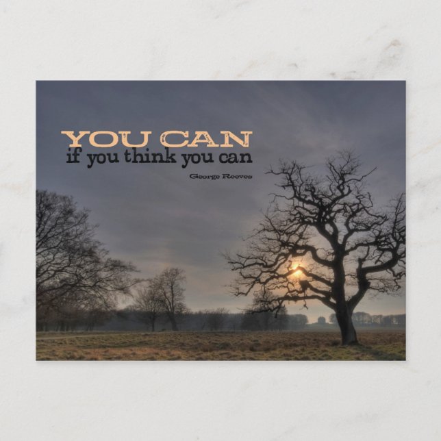 You Can Motivational Postcard (Front)