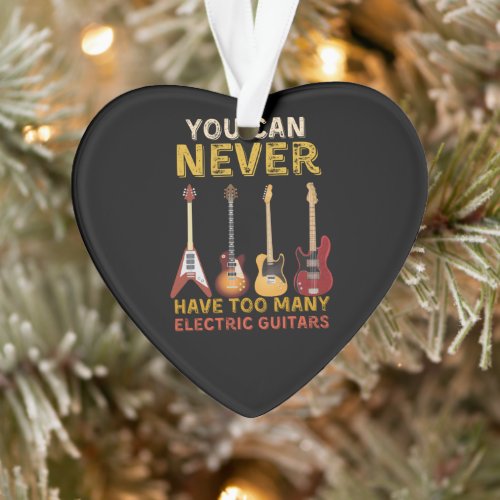 You can never have too many electric guitars ornament