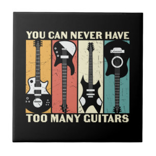 You can never have too many guitars ceramic tile