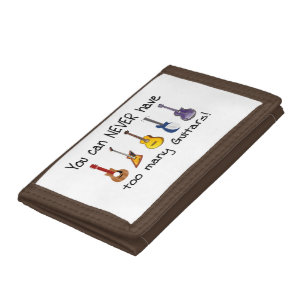 You can never have too many guitars tri-fold wallet