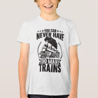 You Can Never Have Too Many Trains Railroad Tri-Blend Shirt