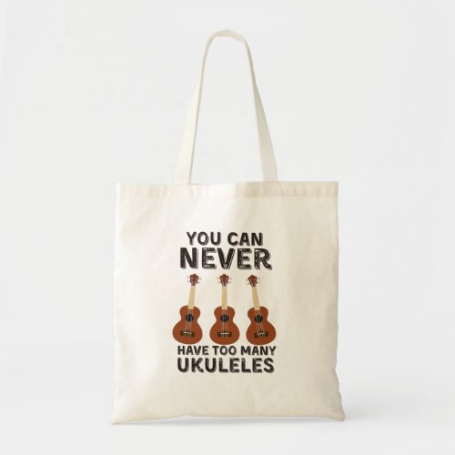 You can never have too many ukuleles vintage tote bag