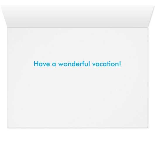 'You Can Never Have Too Much Beach' Custom Photo (Inside Horizontal (Bottom))