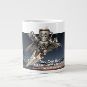 You Can Run. Your Caffeine Withdrawal Approved Giant Coffee Mug