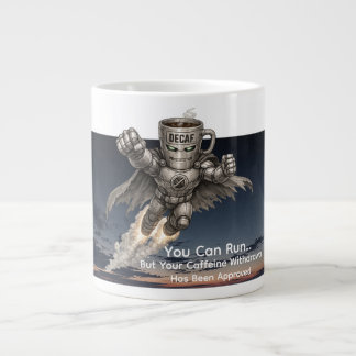 You Can Run. Your Caffeine Withdrawal Approved Giant Coffee Mug