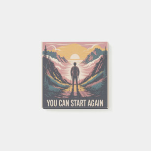You Can Start Again Post-it Notes
