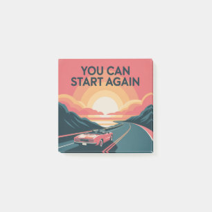 You Can Start Again Post-it Notes