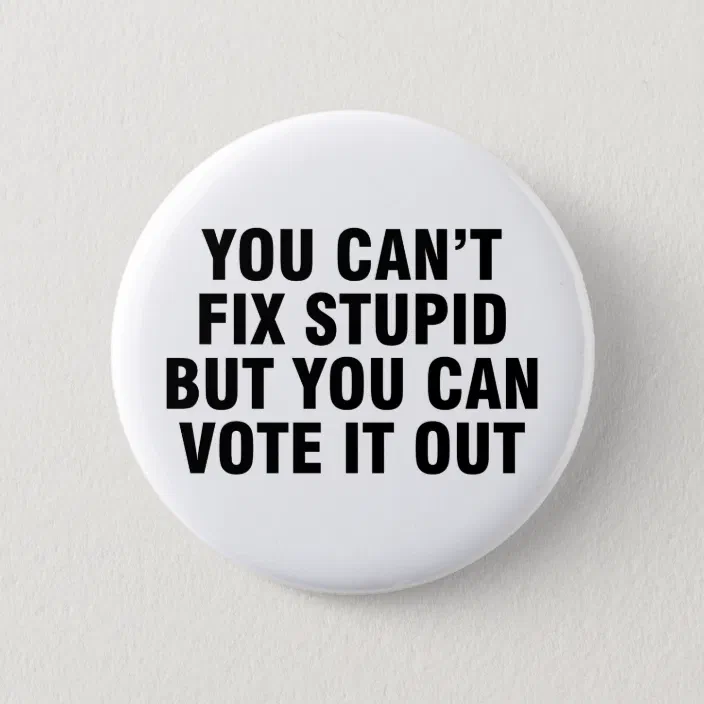 You can't fix stupid pin-back button