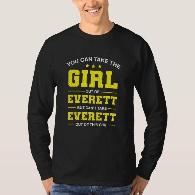 You Can Take The Girl Out Of Everett Washington Gi T-Shirt (Front)