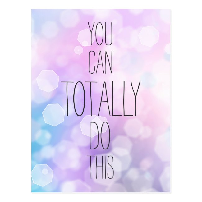 You can totally do this Purple Inspirational Quote