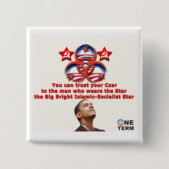 You can trust your Czar Pinback Button (Front)