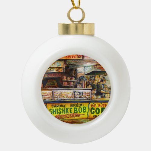 You Cannot Compete with That Ceramic Ball Christmas Ornament