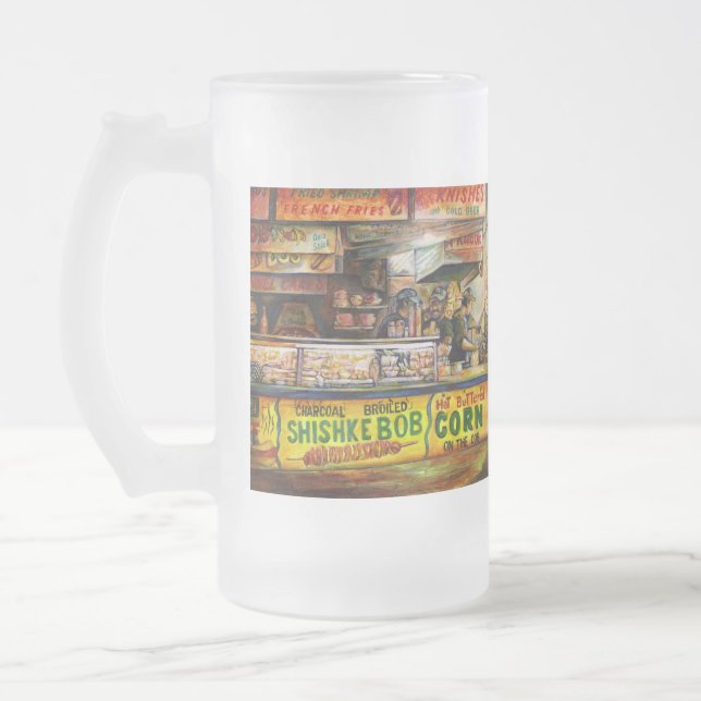 You Cannot Compete with That Frosted Glass Beer Mug (Left)