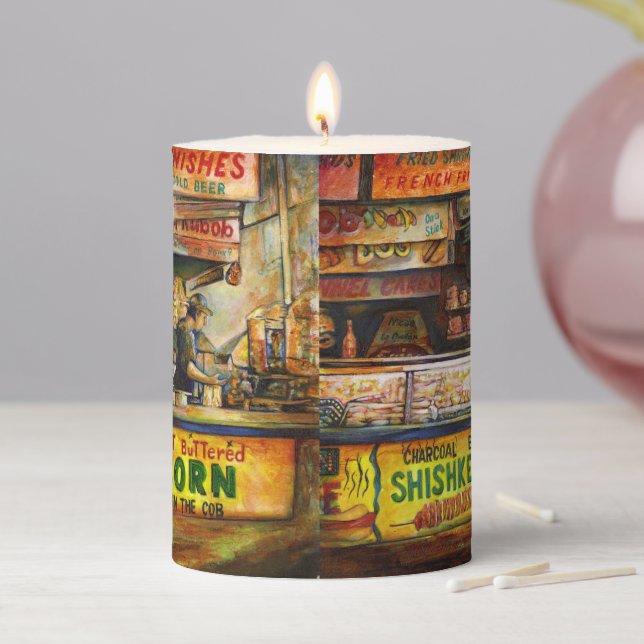 You Cannot Compete with That Pillar Candle (In Situ)