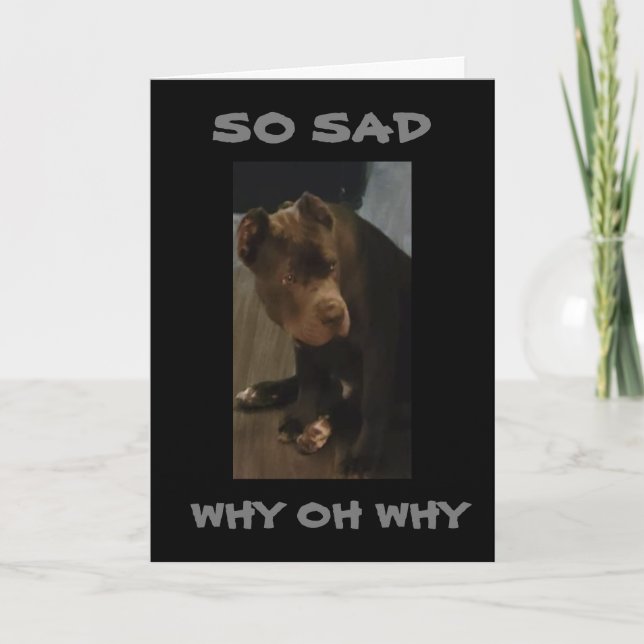 *YOU CAN'T BE MOVING I WILL "MISS YOU!" CARD (Front)