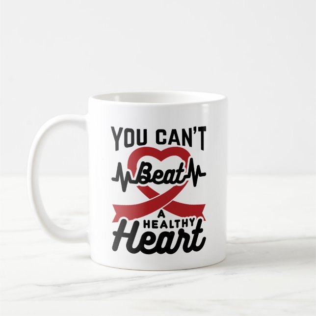 You Can't Beat A Healthy Heart Coffee Mug (Left)