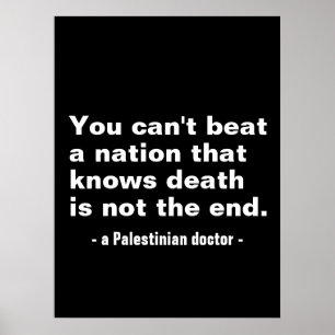 You can't beat a nation that-palestine Basic text. Poster