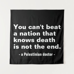 You can't beat a nation that-palestine Basic text. Tapestry