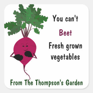 You Can't Beet Fresh Vegetables Small Sticker