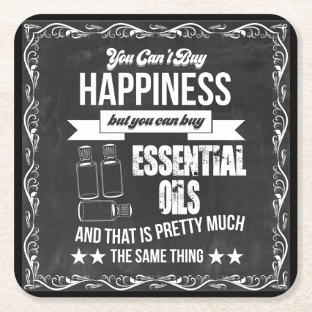 You Can't Buy Happiness But You Can Buy Eo! Square Paper Coaster