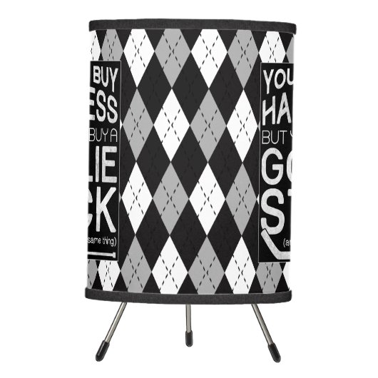 You Can't Buy Happiness Hockey Goalie Lamp (Front)