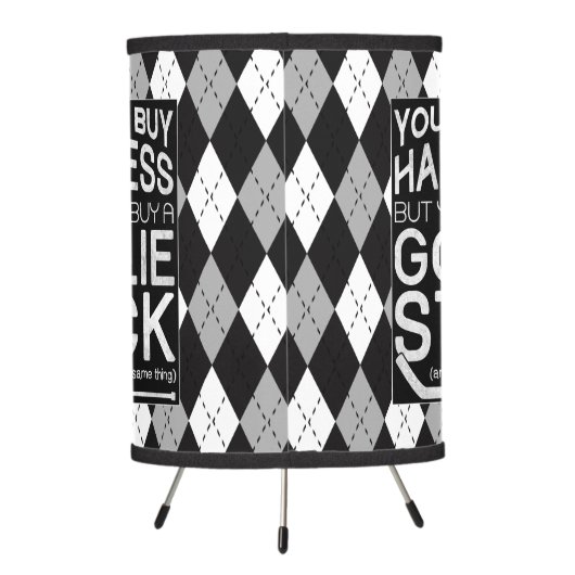 You Can't Buy Happiness Hockey Goalie Lamp (Back)